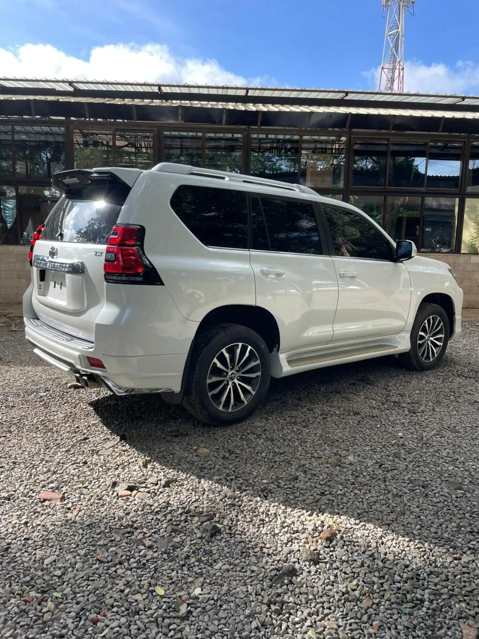 White Toyota Land Cruiser Prado TX after paint protection film